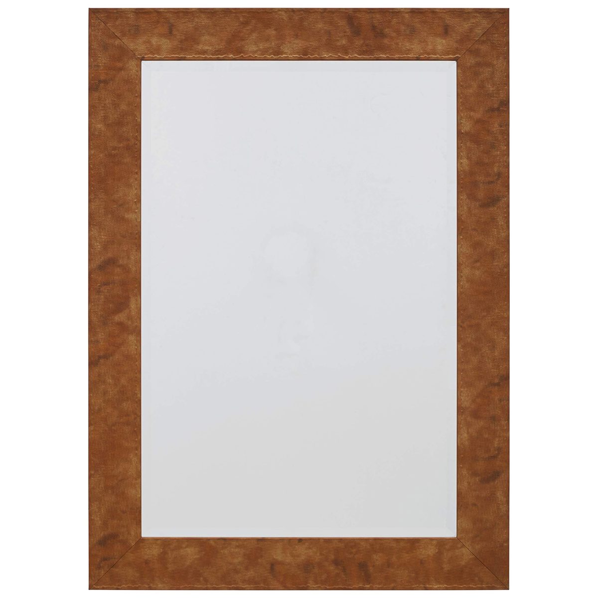 Amazon Brand – Rivet Industrial Framed Bathroom Wall Vanity Mirror - 31.34 x 43.34 x 0.81 Inch, Rust