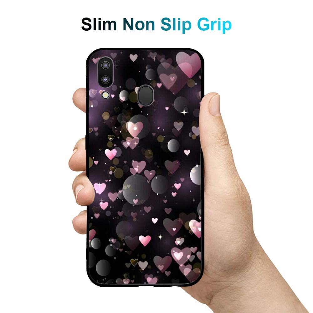 Amazon Brand - Solimo Designer Hearts Printed Hard Back Case Mobile Cover for Samsung Galaxy M20 (D1223)