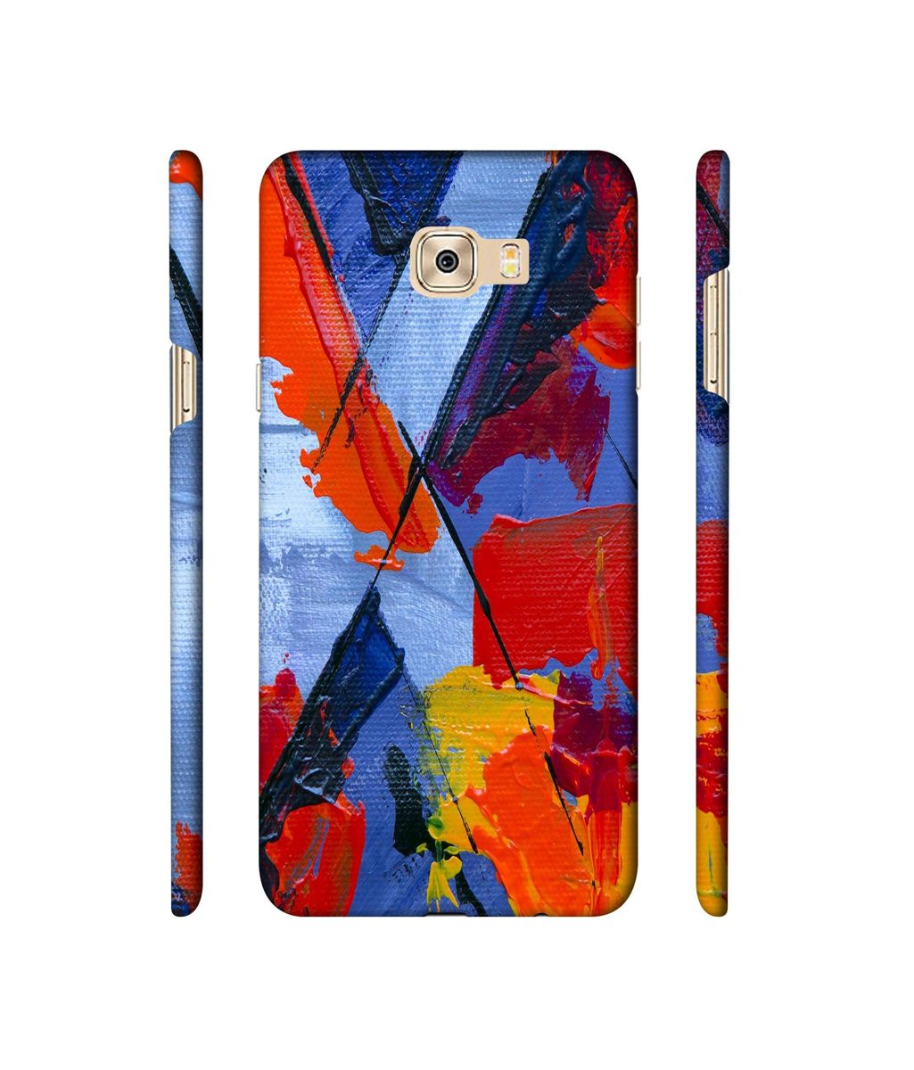 Amazon Brand - Solimo Designer X Multicolor Texture 3D Printed Hard Back Case Mobile Cover for Samsung Galaxy C7 Pro