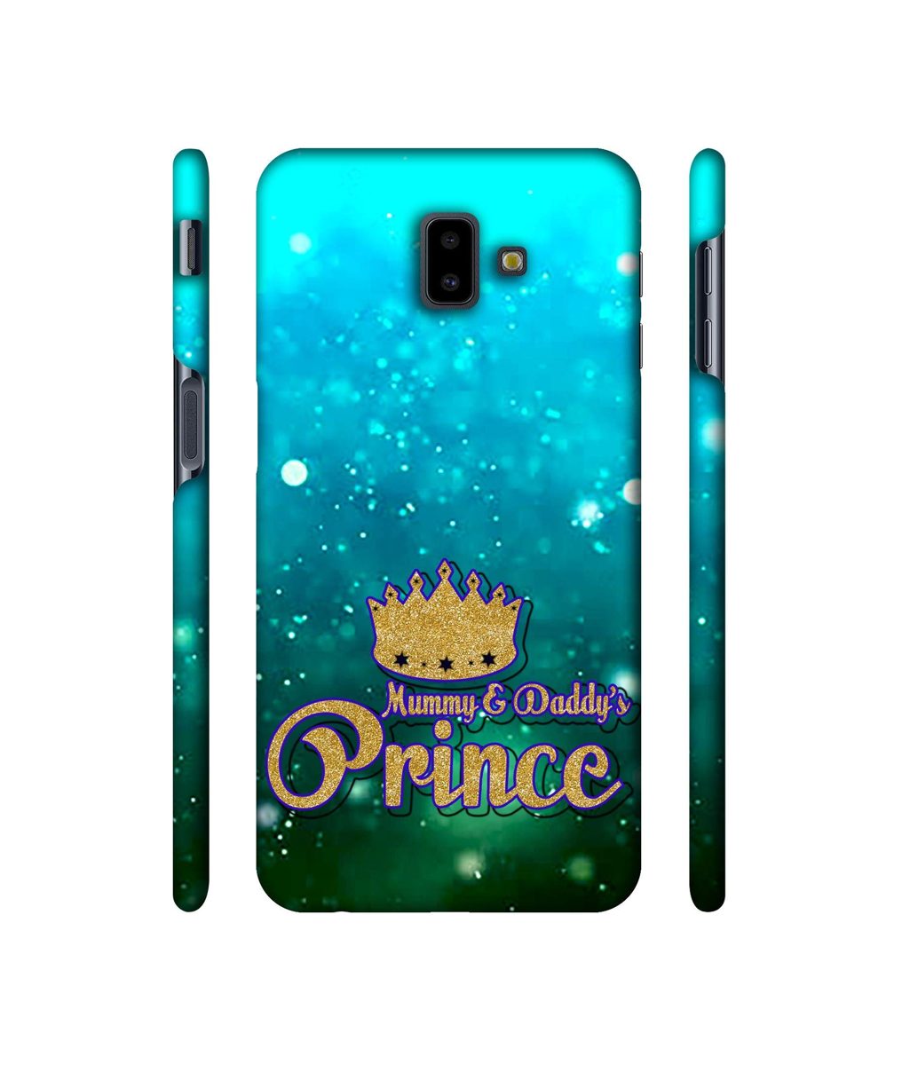 Amazon Brand - Solimo Designer Mummy & Daddy's Prince 3D Printed Hard Back Case Mobile Cover for Samsung Galaxy J6 Plus