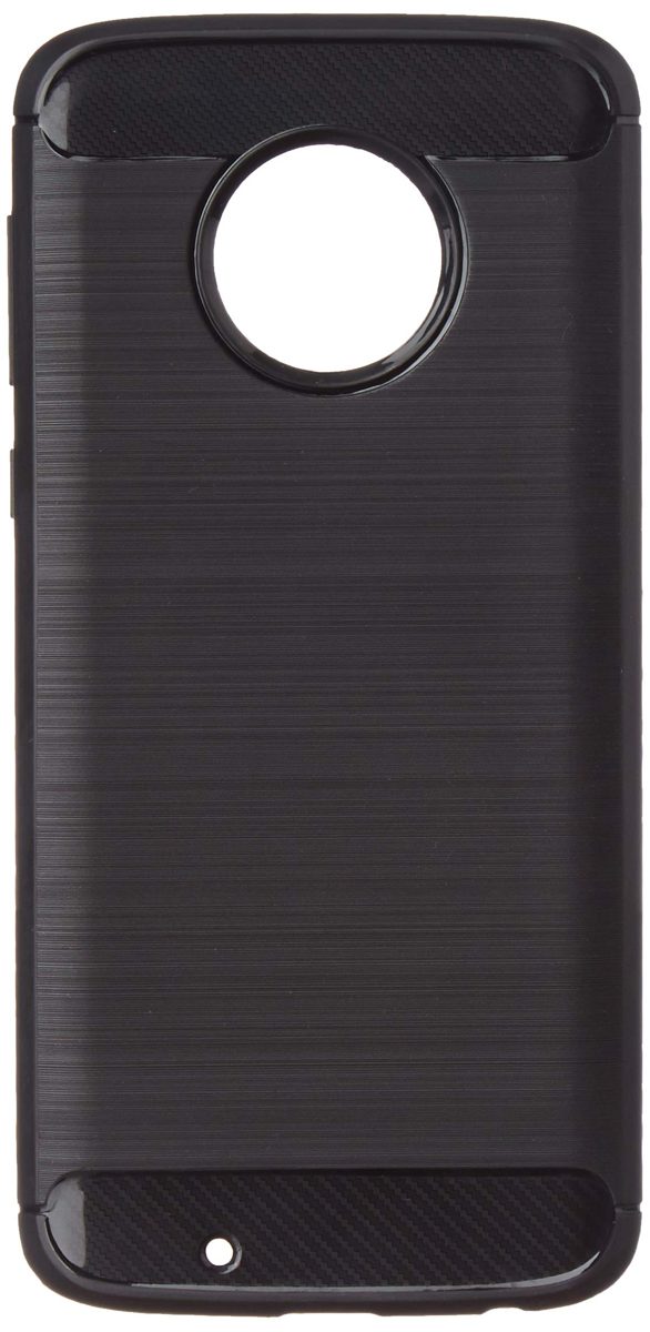 Amazon Brand - Solimo Moto G6 Protective Mobile Cover (Soft & Flexible Back case), Black