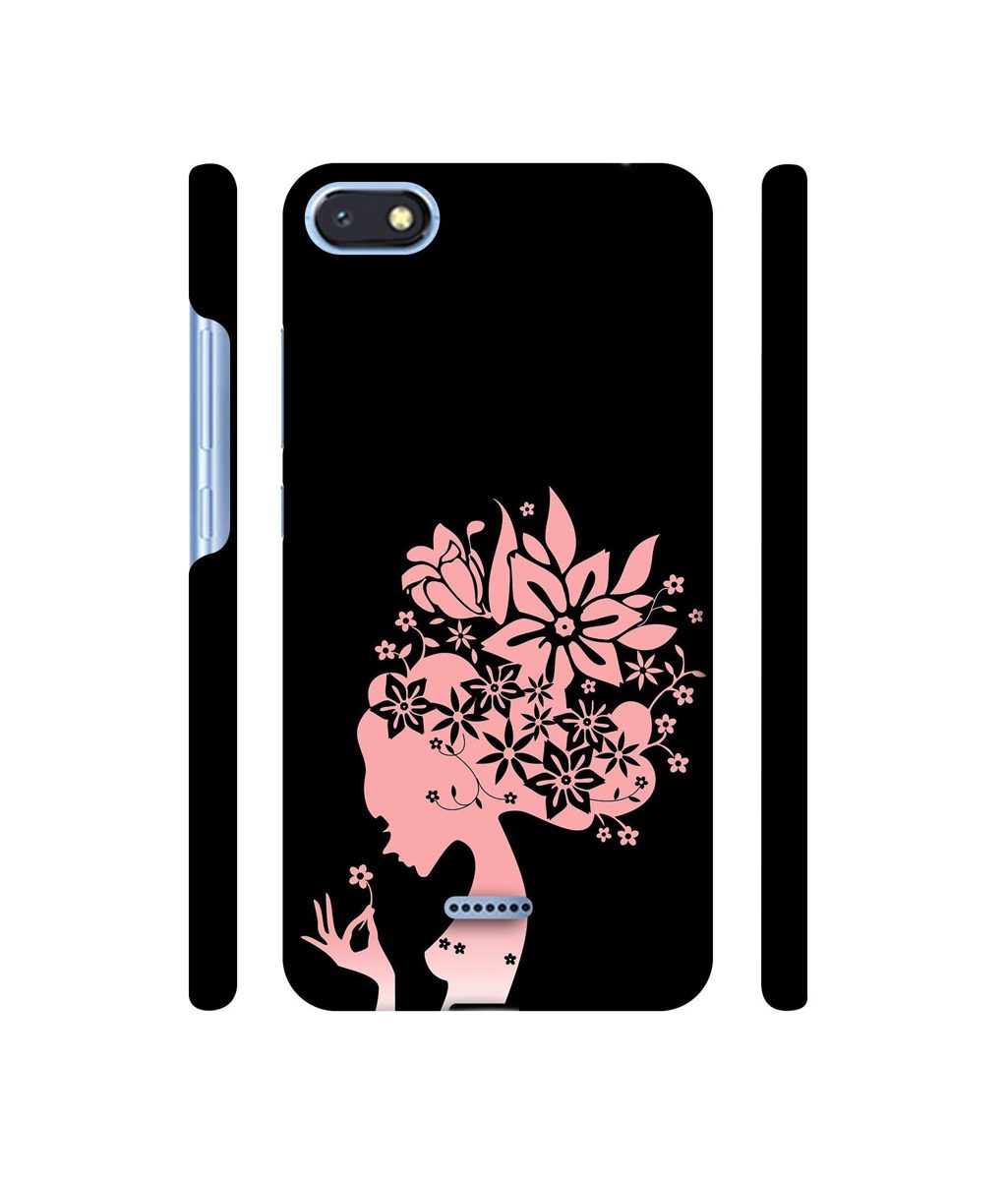 Amazon Brand - Solimo Designer Pink Color Lady Vector 3D Printed Hard Back Case Mobile Cover for Xiaomi Redmi 6A