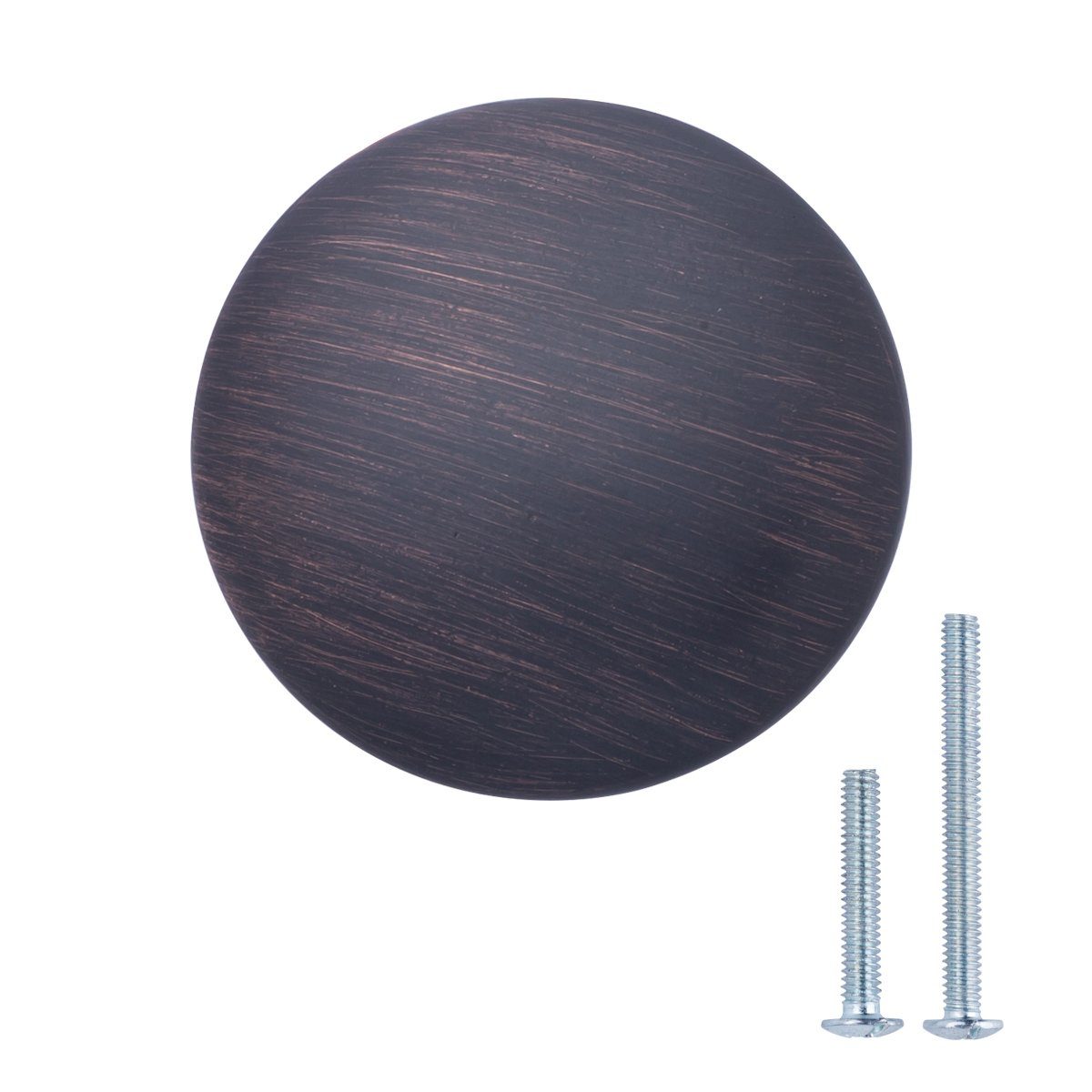 AmazonBasics - Round Drawer Knob, Furniture Handle, Diameter: 2.99 cm, AB101-OR-10