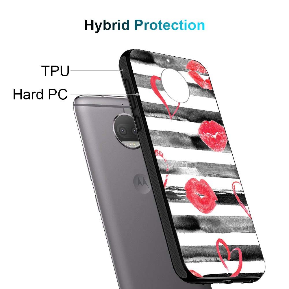 Amazon Brand - Solimo Designer Hearts Printed Hard Back Case Mobile Cover for Moto G5S Plus (D321)