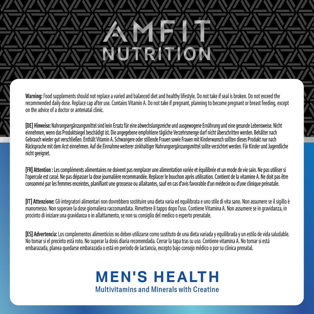 Amazon Brand - Amfit Nutrition Men's Health - 120 Capsules