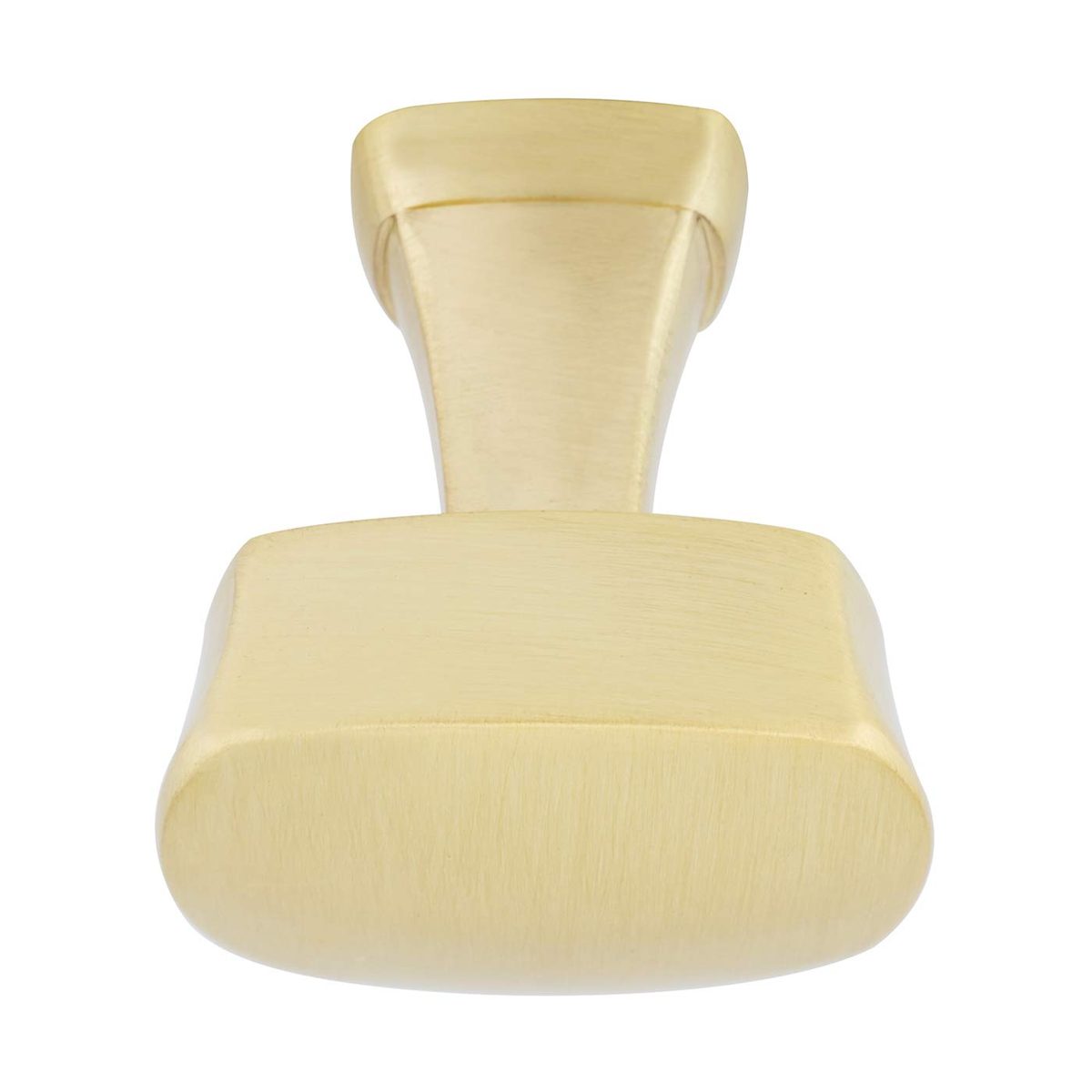 AmazonBasics Rounded Square Cabinet Knob, 1.26" Diameter, Brushed Brass, 25-Pack