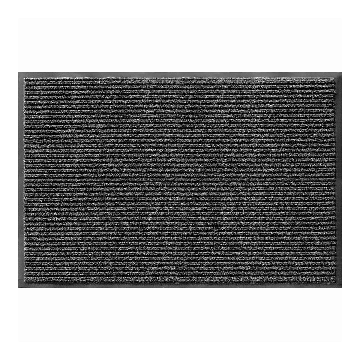 AmazonBasics Poly Linear-Rib Commercial Carpet Vinyl-Backed Mat 3X10 Pepper