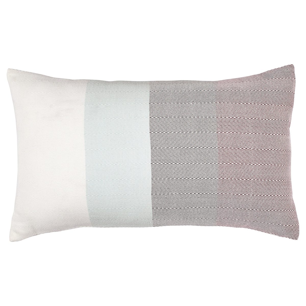 Amazon Brand – Stone & Beam 100% Cotton Transitional Color Block Lumbar Decorative Throw Pillow, 12" x 20", Multi