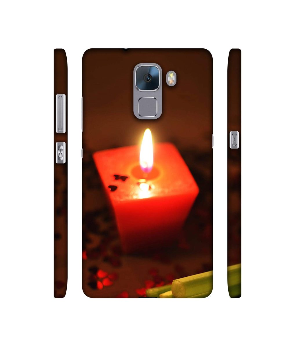 Amazon Brand - Solimo Designer Candle Light 3D Printed Hard Back Case Mobile Cover for Huawei Honor 7