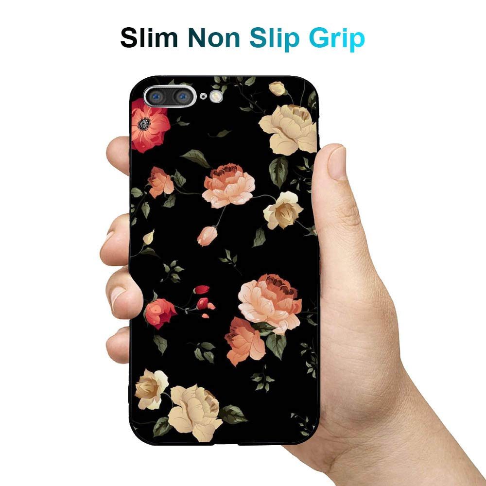 Amazon Brand - Solimo Designer Floral Printed Hard Back Case Mobile Cover for Apple iPhone 8 Plus / 7 Plus (D1160)