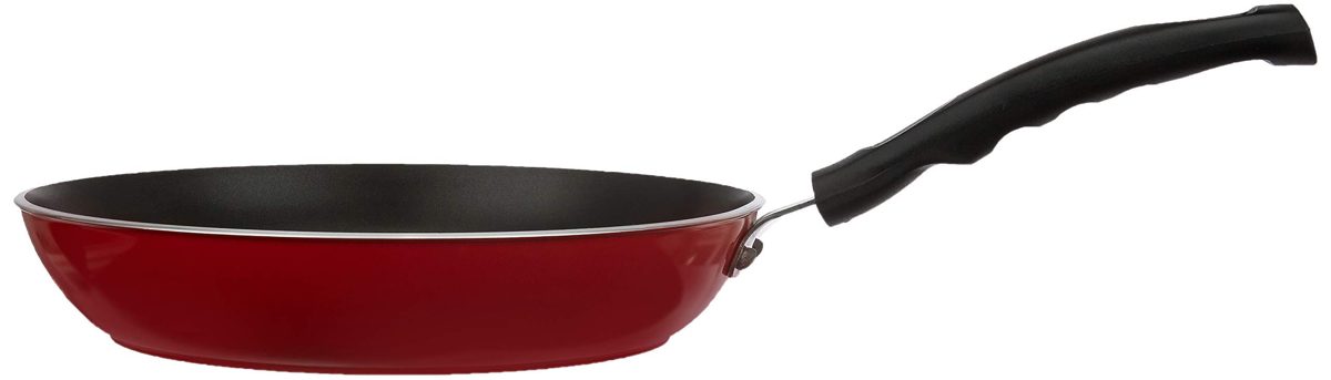 (Renewed) Amazon Brand - Solimo Non-Stick Forged Fry Pan, 240mm, Induction and Gas Stove compatible