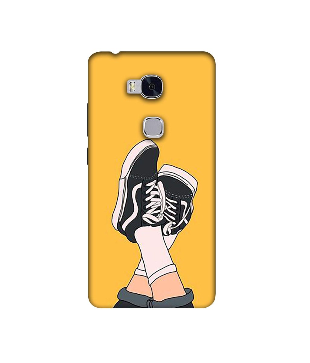 Amazon Brand - Solimo Designer Boy Shoes Pattern 3D Printed Hard Back Case Mobile Cover for Huawei Honor 5X