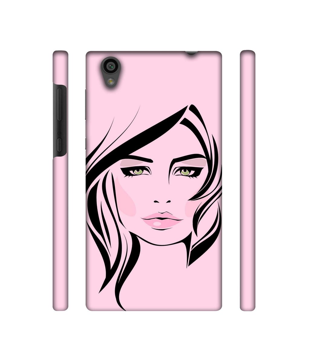 Amazon Brand - Solimo Designer Pink Lady Pattern 3D Printed Hard Back Case Mobile Cover for Sony Xperia L1