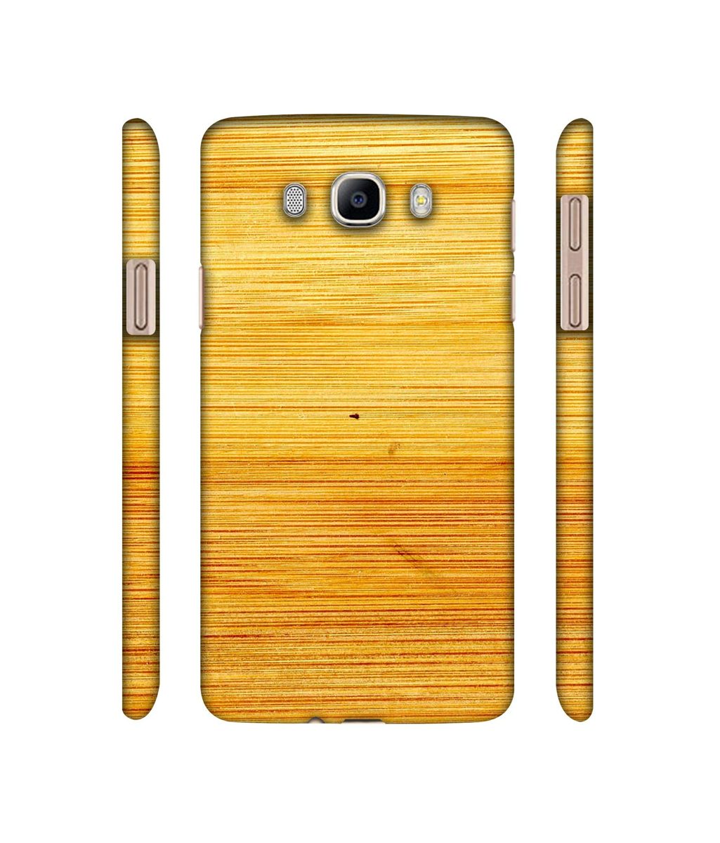 Amazon Brand - Solimo Designer Yellow Brush Texture 3D Printed Hard Back Case Mobile Cover for Samsung Galaxy J7 (2016)