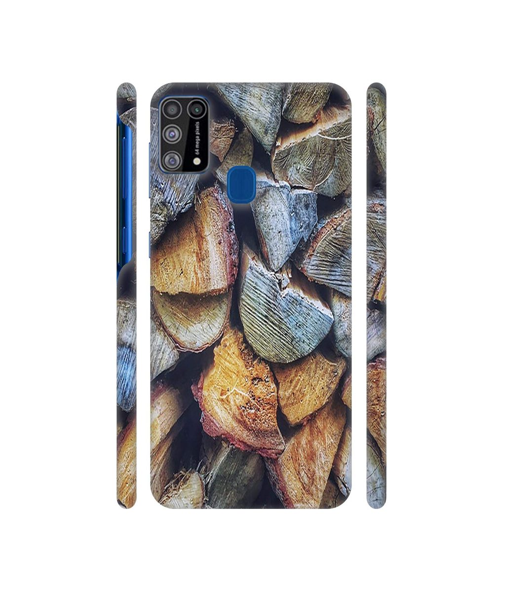 Amazon Brand - Solimo Designer Wooden Blocks Texture 3D Printed Hard Back Case Mobile Cover for Samsung Galaxy M31