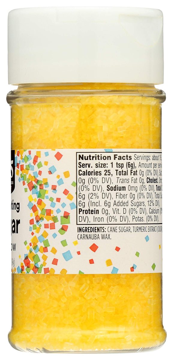 365 Everyday Value, Decorating Sugar, Yellow, 3.3 oz