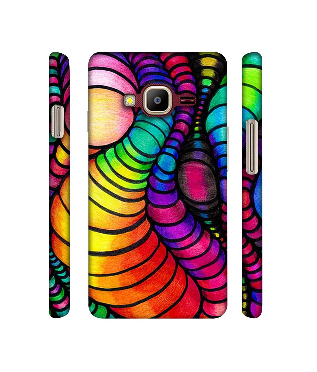 Amazon Brand - Solimo Designer Semi Circle Texture 3D Printed Hard Back Case Mobile Cover for Samsung Z2