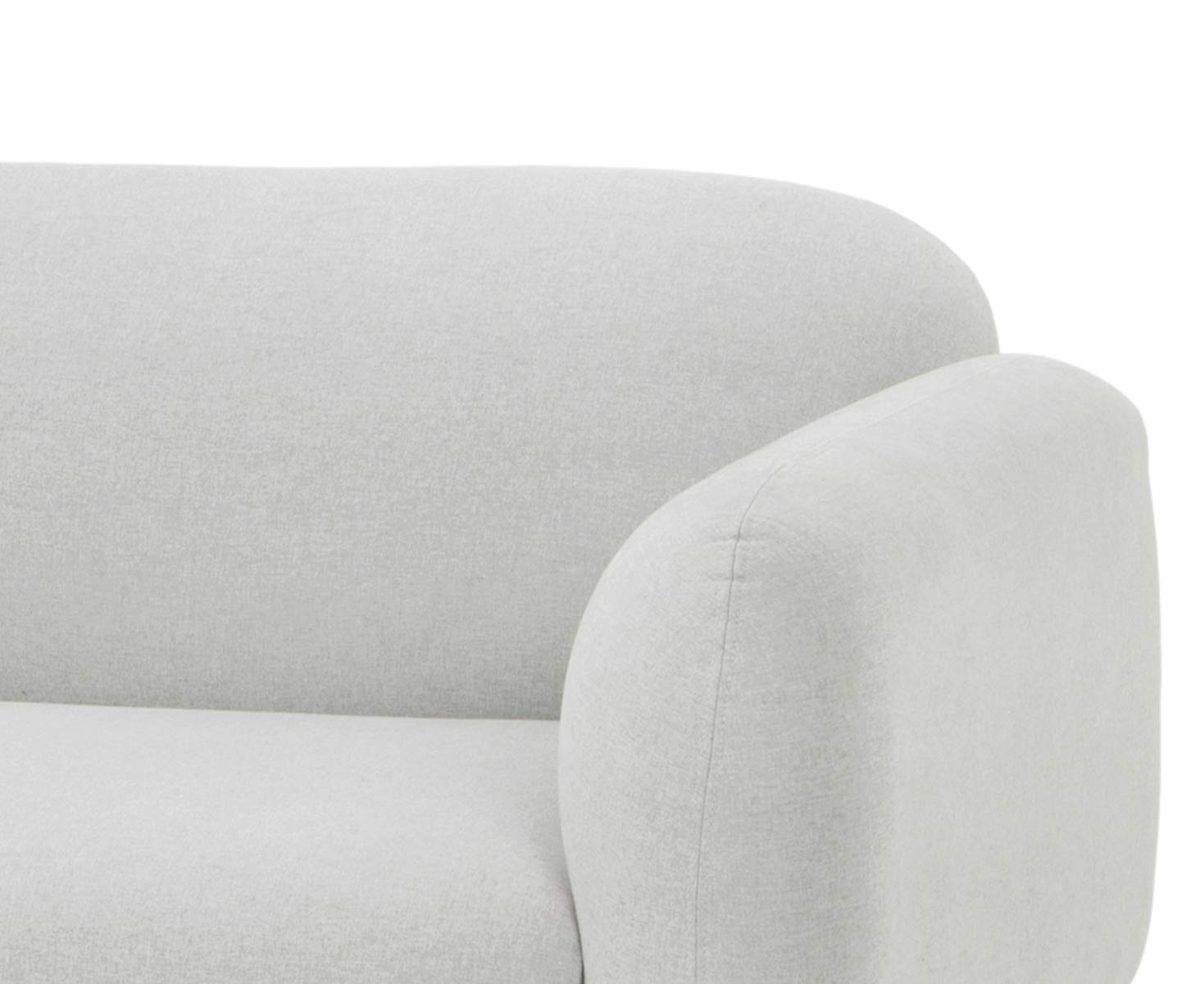 Amazon Brand - Movian Blankan 3-Seater Upholstered Sofa, 228 x 87 x 78 cm, Stain-Resistant Polyester, Light Grey