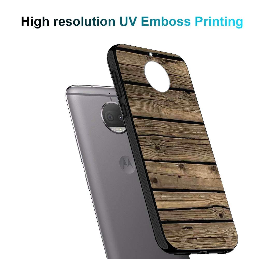 Amazon Brand - Solimo Designer Wooden Texture Printed Hard Back Case Mobile Cover for Moto G5S Plus (D204)