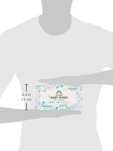 [Amazon Brand] Mama Bear Baby Wipes, 99% Pure Water, 60 Sheets x 5 Pieces (300 Sheets) Made in Japan, Paraben Free