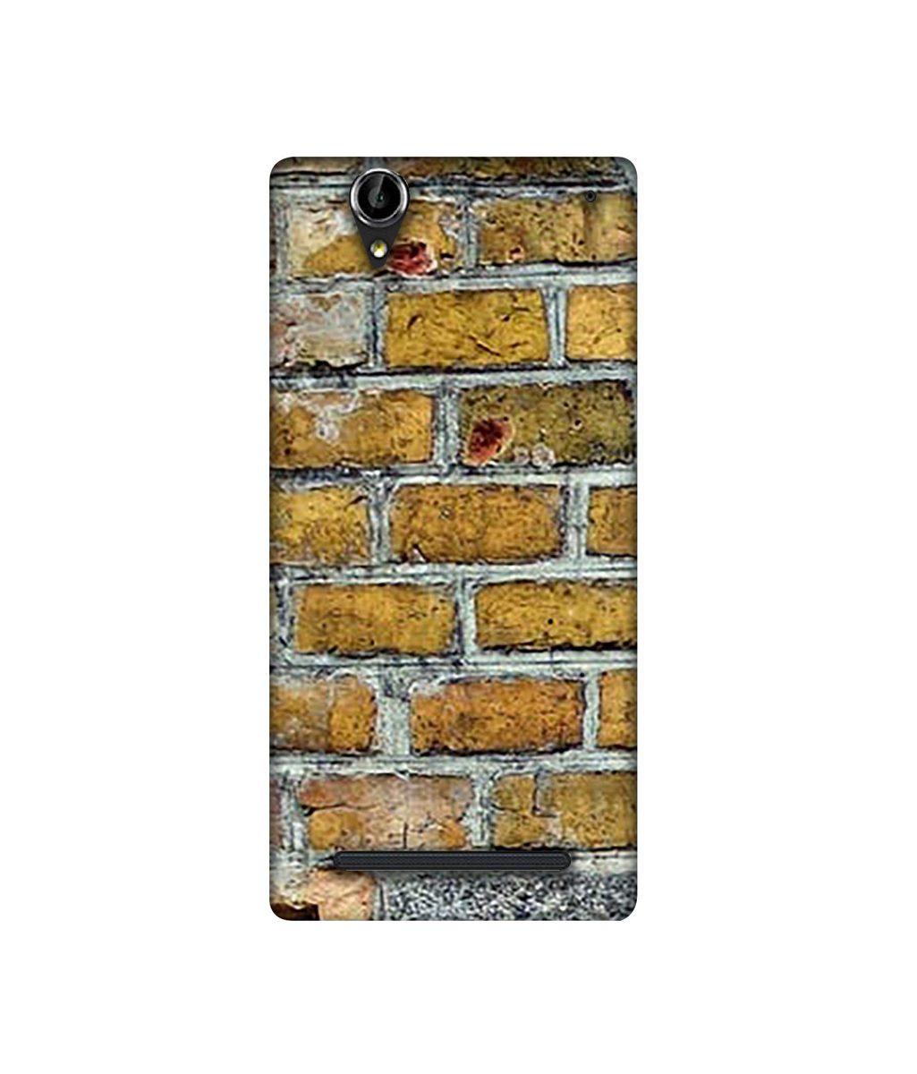 Amazon Brand - Solimo Designer Yellowesh Brick Texture 3D Printed Hard Back Case Mobile Cover for Sony Xperia T2 Ultra