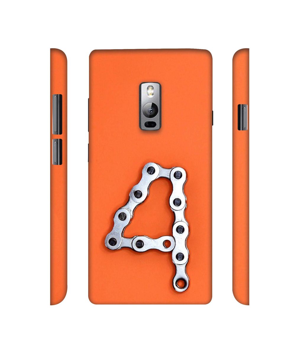 Amazon Brand - Solimo Designer Number Four 3D Printed Hard Back Case Mobile Cover for OnePlus 2