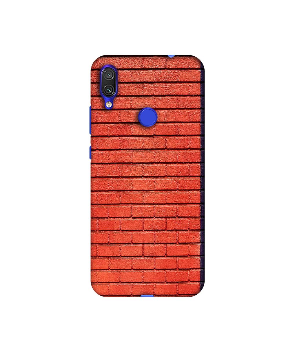 Amazon Brand - Solimo Designer Red and Purple Brick 3D Printed Hard Back Case Mobile Cover for Xiaomi Redmi Note 7 Pro