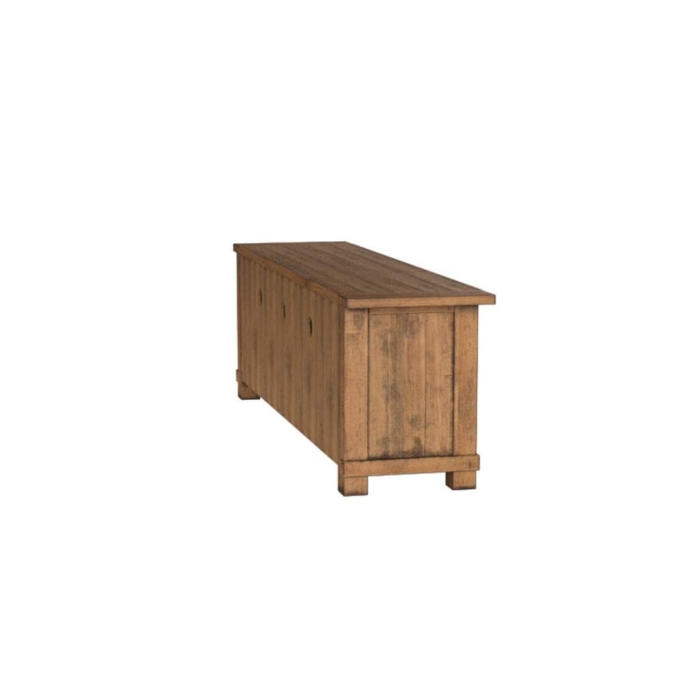 Amazon Brand – Stone & Beam Ferndale Rustic Reclaimed Pine Media TV Console Stand, 71"W, Sandstone