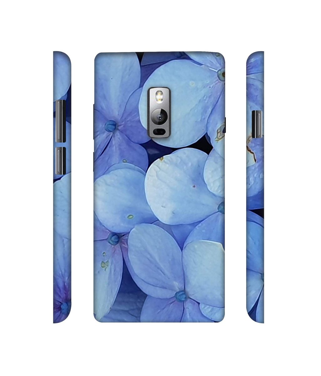 Amazon Brand - Solimo Designer Light Blue Flower Photography 3D Printed Hard Back Case Mobile Cover for OnePlus 2