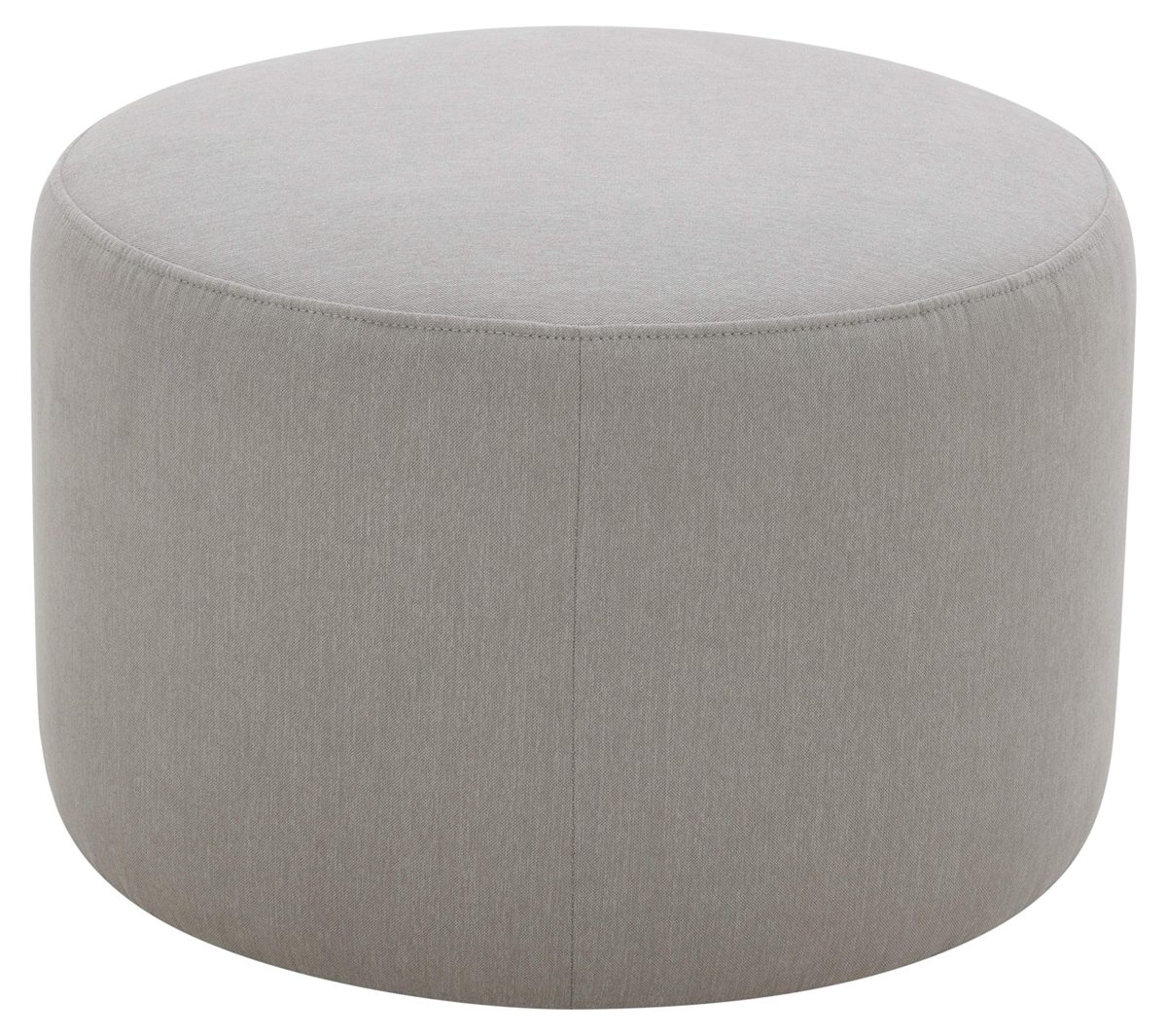 Amazon Brand – Rivet Tompkins Contemporary Foam-Padded Fabric Ottoman, 24"W, Slate