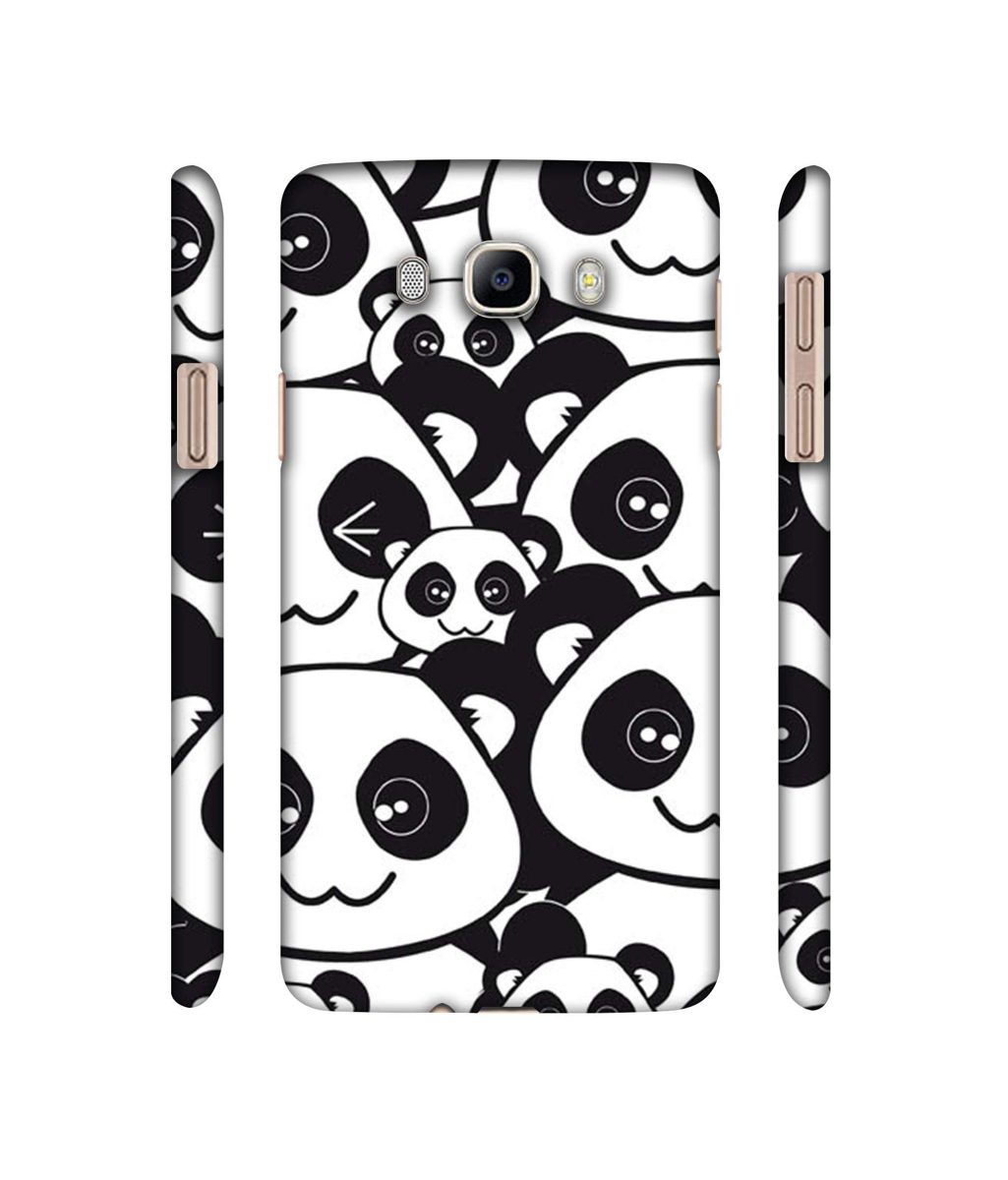 Amazon Brand - Solimo Designer Panda Texture 3D Printed Hard Back Case Mobile Cover for Samsung Galaxy J7 (2016)