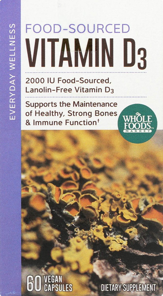 Whole Foods Market, Food-Sourced  Vitamin D3, 60 ct