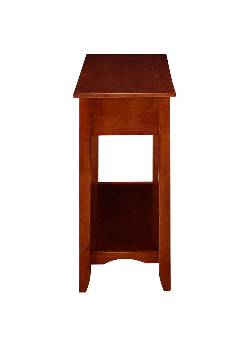 Amazon Brand – Ravenna Home Dora Classic Shelf Storage Wood Console EntryTable, 47.5"W, Dark Cherry