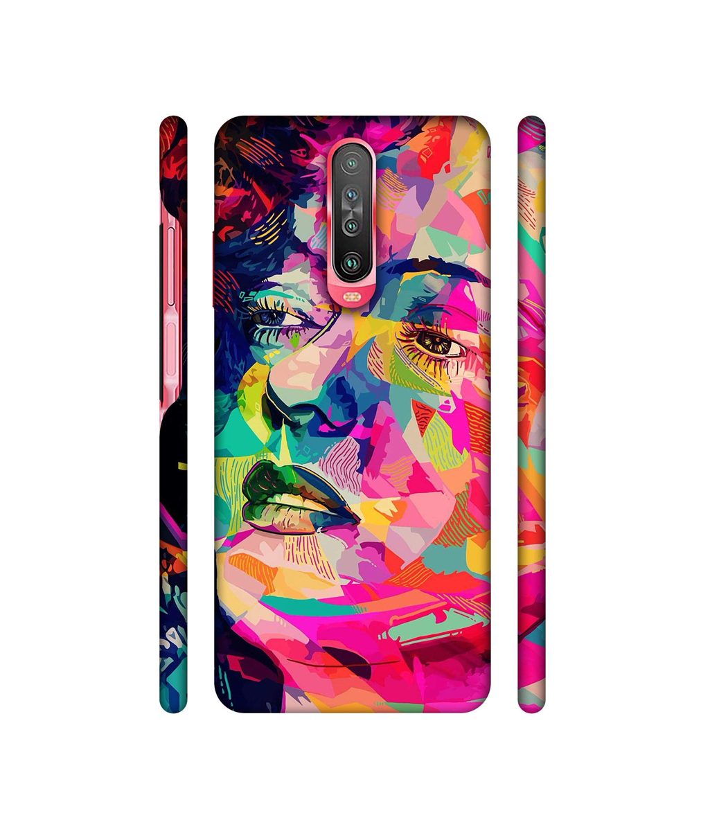 Amazon Brand - Solimo Designer Multicolor Lady Vector 3D Printed Hard Back Case Mobile Cover for Poco X2 / Mi Redmi K30