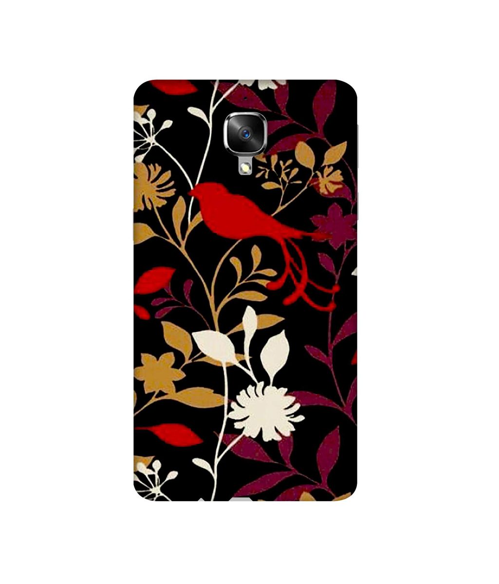 Amazon Brand - Solimo Designer Flower Bunch Pain On Cloth 3D Printed Hard Back Case Mobile Cover for OnePlus 3 / OnePlus 3T