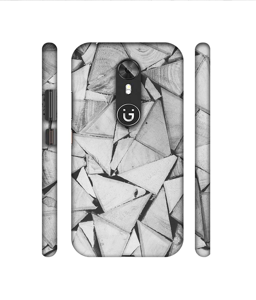 Amazon Brand - Solimo Designer Wooden Triangles 3D Printed Hard Back Case Mobile Cover for Gionee A1
