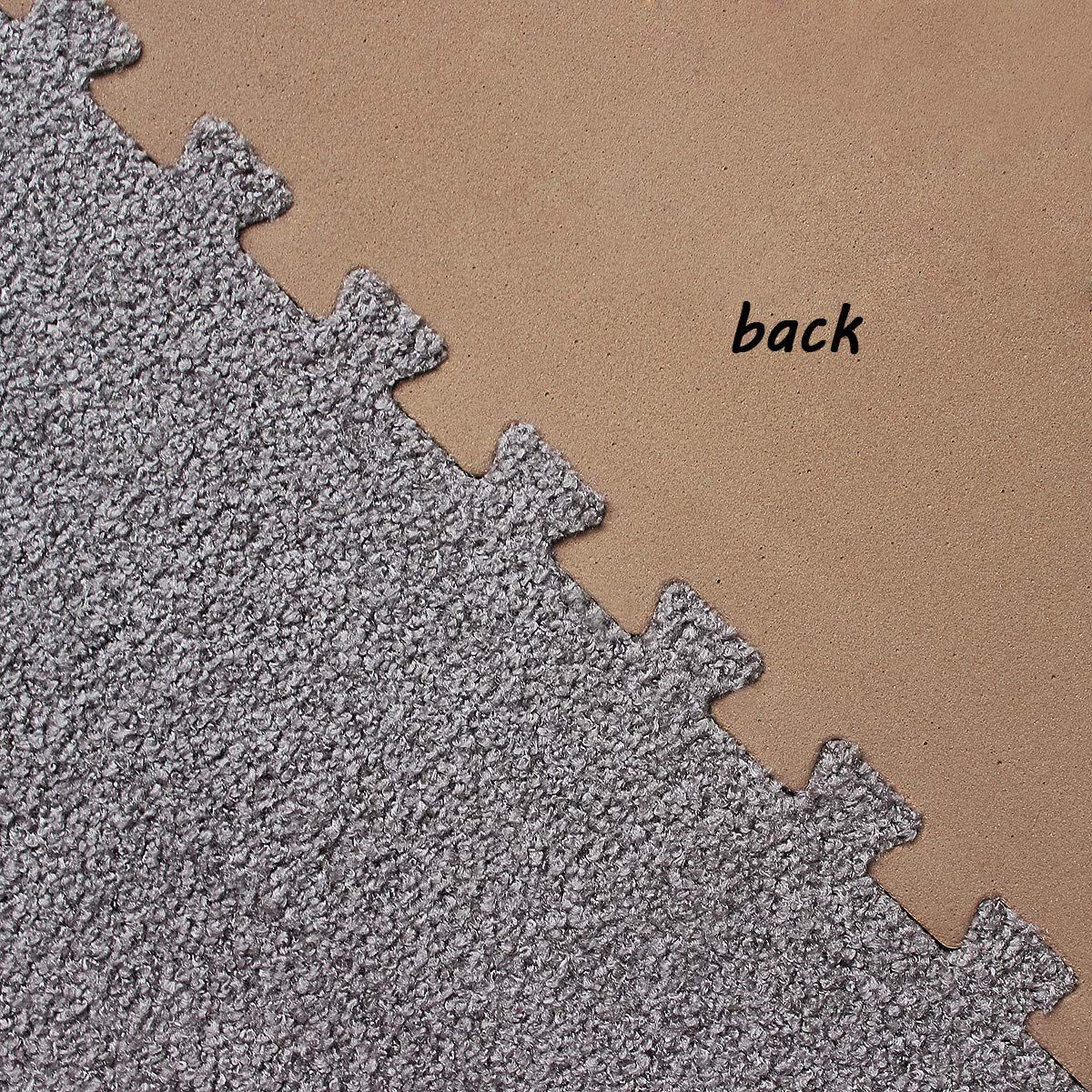 UMI. Essentials 1' x 1' Foam Interlocking Floor Tiles (Set of 9) (Dark Grey)