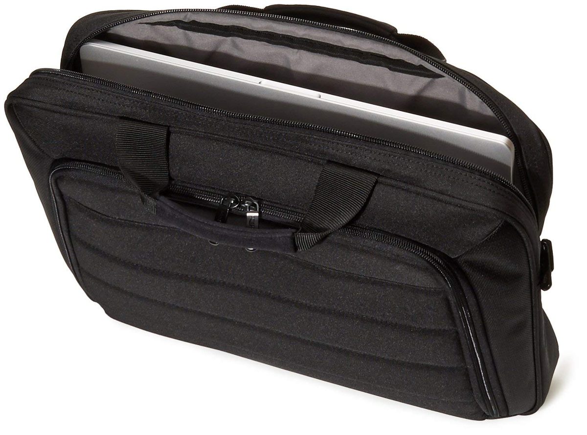 (Renewed) AmazonBasics Laptop and Tablet Case, Black, 15.6 inch