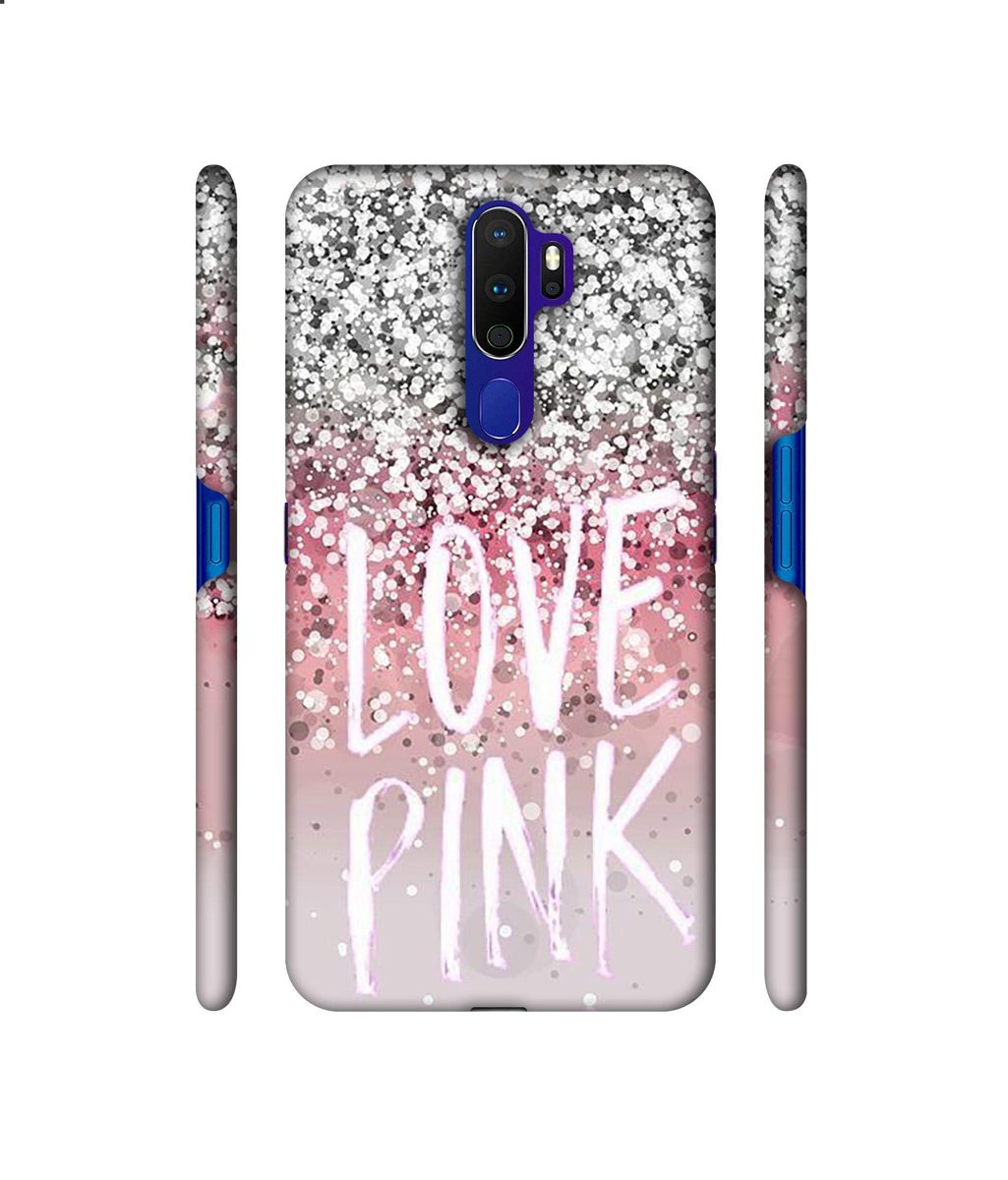 Amazon Brand - Solimo Designer Love Pink 3D Printed Hard Back Case Mobile Cover for Oppo A9 (2020)