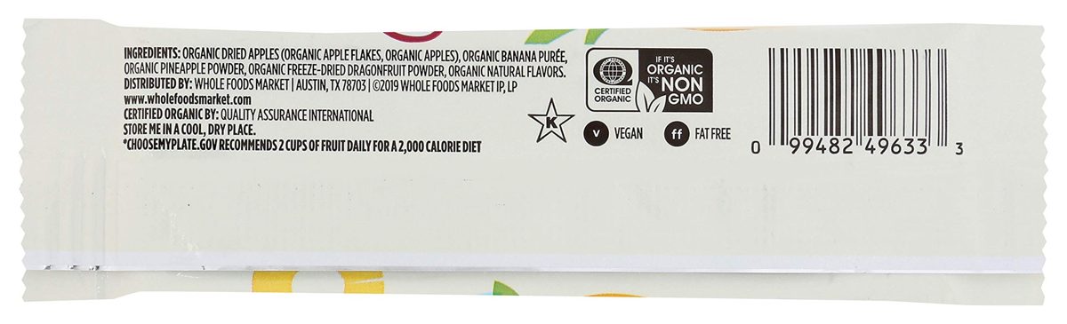 365 By Whole Foods Market, Fruit Strip Tropical Single Organic, 0.65 Ounce