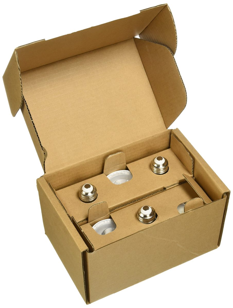 AmazonBasics 50 Watt Equivalent, Daylight, Dimmable, 15,000 Hour Lifetime, PAR20 LED Light Bulb | 6-Pack