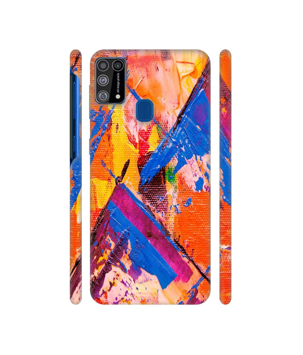 Amazon Brand - Solimo Designer Barfi Shape Multicolor Texture 3D Printed Hard Back Case Mobile Cover for Samsung Galaxy M31