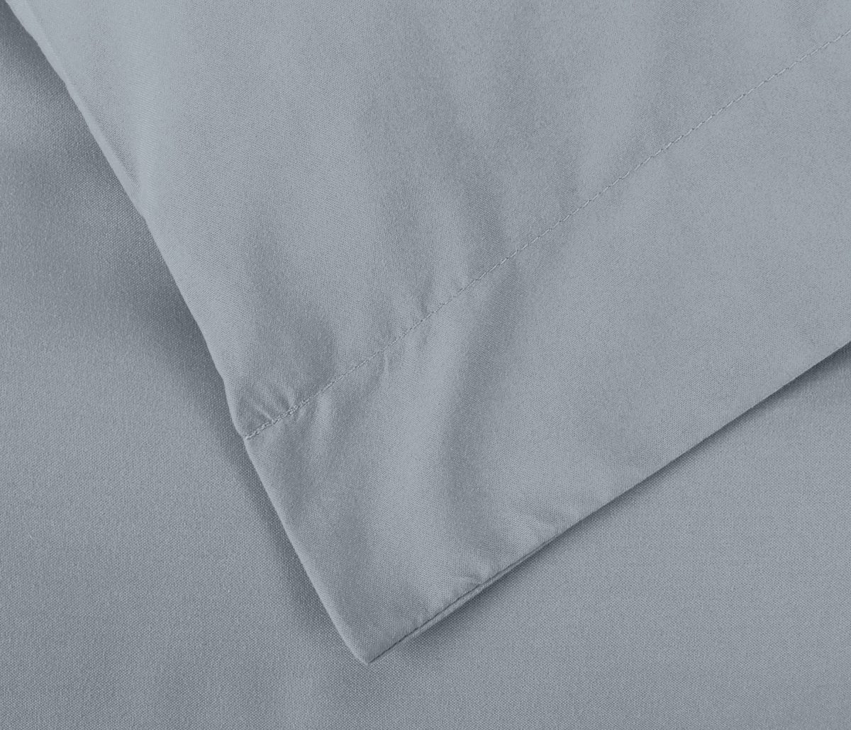 AmazonBasics Light-Weight Microfiber Duvet Cover Set with Snap Buttons - Full/Queen, Dark Grey