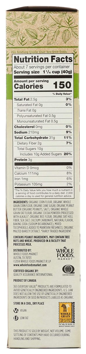 365 Everyday Value, Organic Peanut Butter and Cocoa Balls, 10 oz