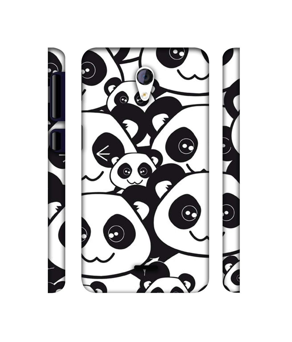 Amazon Brand - Solimo Designer Panda Texture 3D Printed Hard Back Case Mobile Cover for Micromax Canvas Unite 2 A106