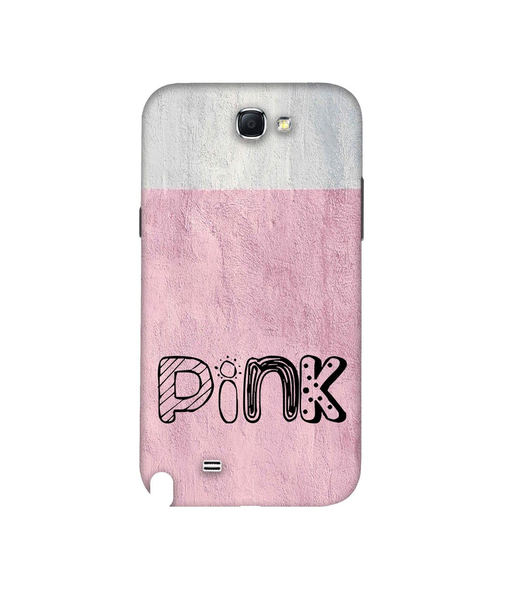 Amazon Brand - Solimo Designer Pink 3D Printed Hard Back Case Mobile Cover for Samsung Galaxy Note 2 N7100