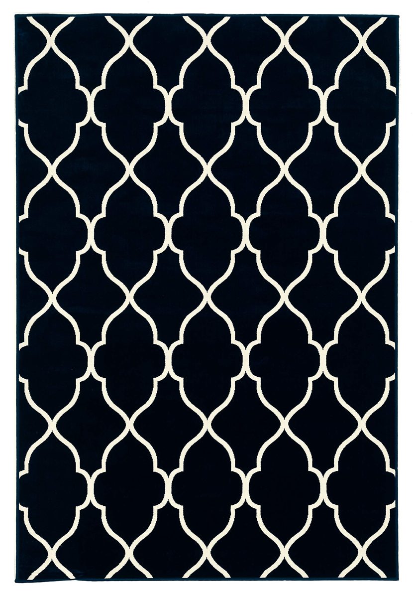 Ravenna Home Baron Rug, 5'W x 7'6"L, Fine Lattice Design