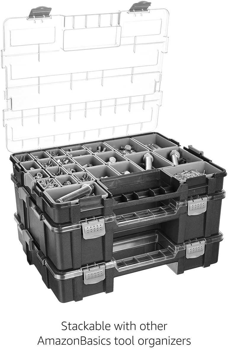 AmazonBasics Tool Organizer - 25 Compartments