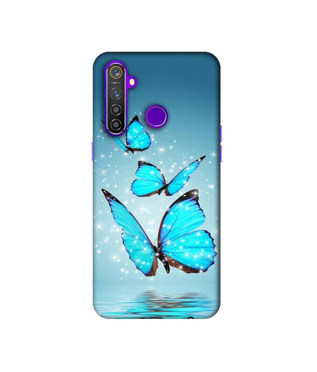Amazon Brand - Solimo Designer Flying Butterflies 3D Printed Hard Back Case Mobile Cover for Realme 5 Pro