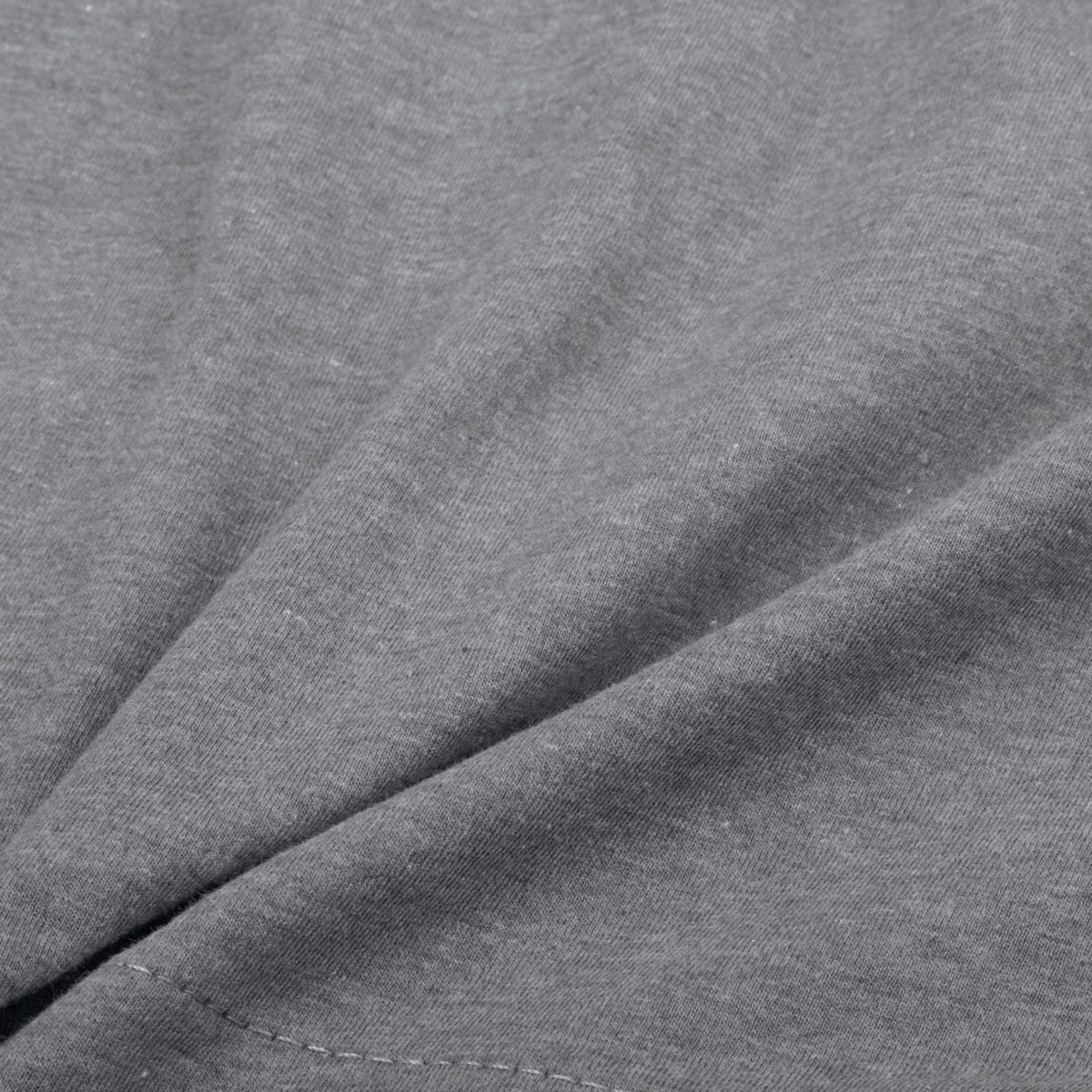 Pinzon Heather Jersey Fitted Sheet, Light Gray Heather, 140 x 190 x 30 cm